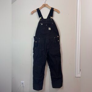 Carhartt Men's Dark Brown Bib Overalls